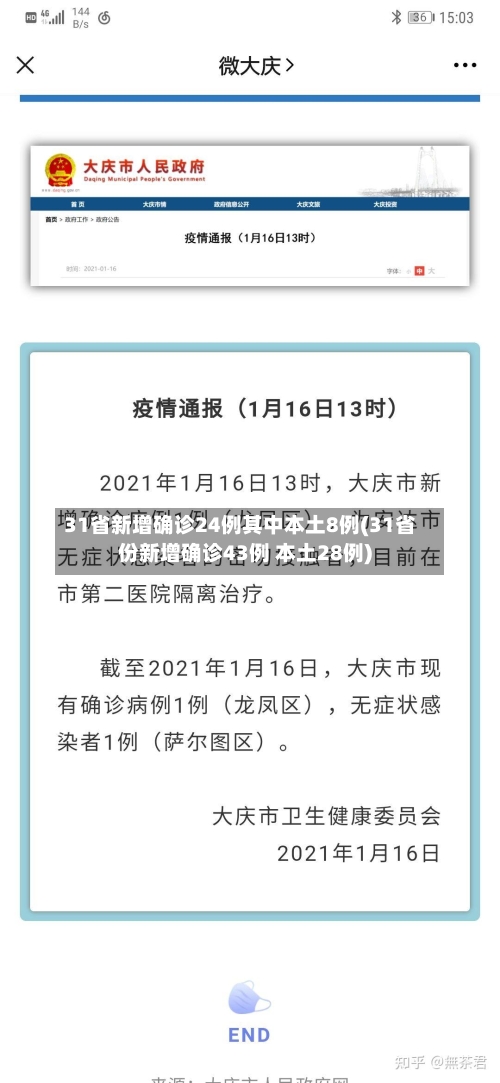 31省新增确诊24例其中本土8例(31省份新增确诊43例 本土28例)-第3张图片