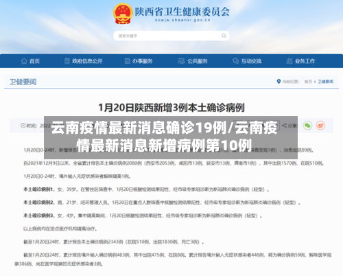 云南疫情最新消息确诊19例/云南疫情最新消息新增病例第10例-第2张图片
