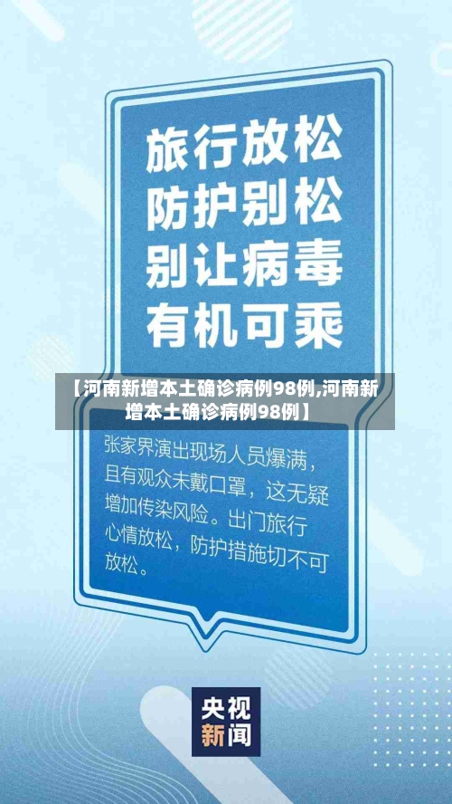 【河南新增本土确诊病例98例,河南新增本土确诊病例98例】-第1张图片