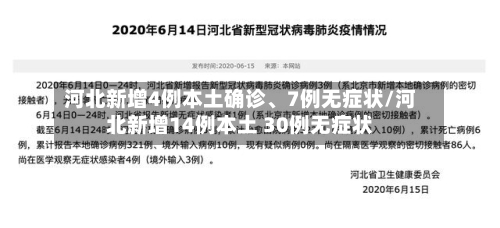 河北新增4例本土确诊、7例无症状/河北新增14例本土 30例无症状-第1张图片