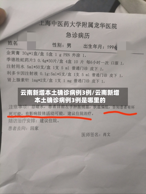 云南新增本土确诊病例3例/云南新增本土确诊病例3例是哪里的-第2张图片