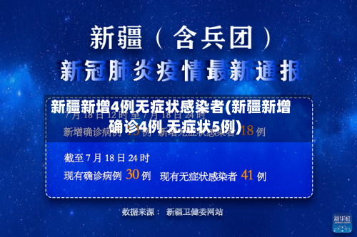 新疆新增4例无症状感染者(新疆新增确诊4例 无症状5例)-第1张图片