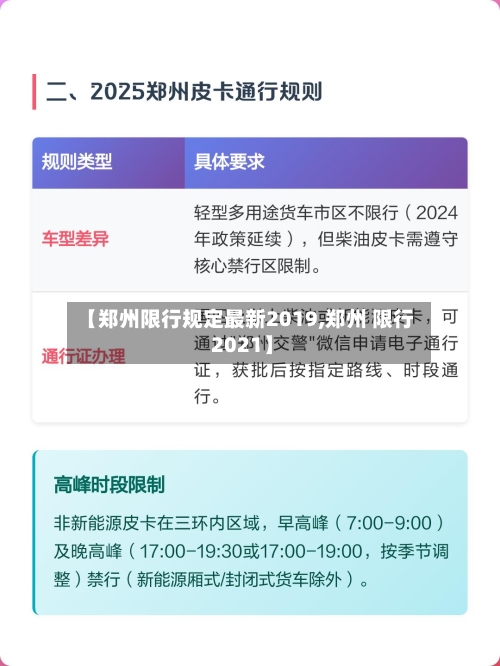 【郑州限行规定最新2019,郑州 限行 2021】-第1张图片